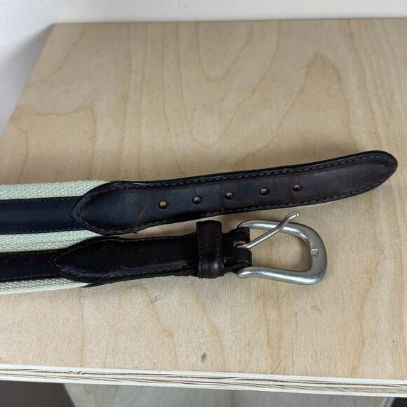 Men’s Brown Leather embroidered Belt Hunting Fishing Outdoorsman Size 42 - Picture 6 of 8